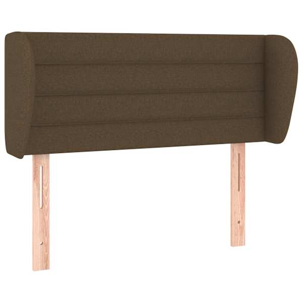 vidaXL voodipeats servadega, tumepruun, 83x23x78/88 cm, kangas