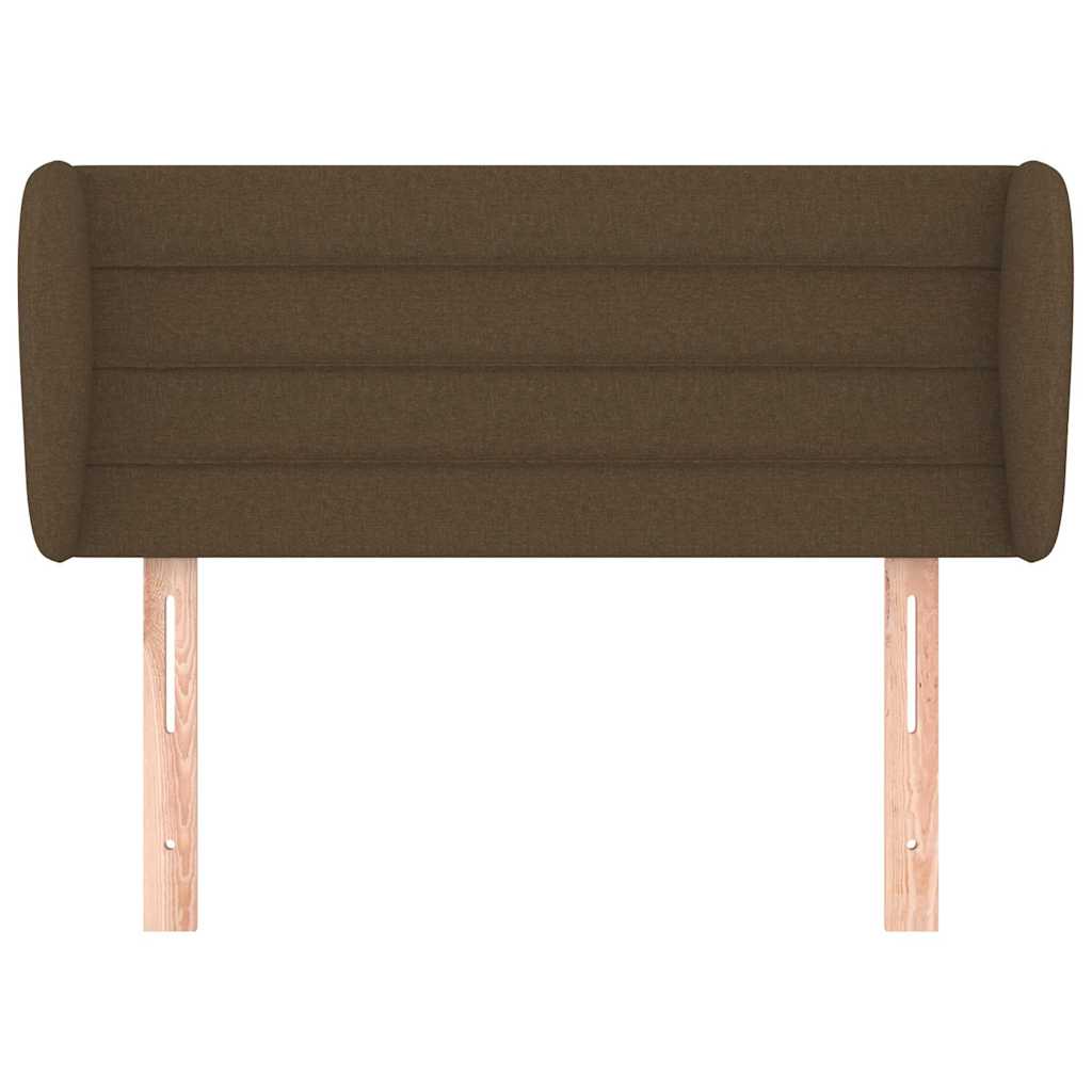 vidaXL Hoofdbord met randen 83x23x78/88 cm stof donkerbruin bruin, foto 2
