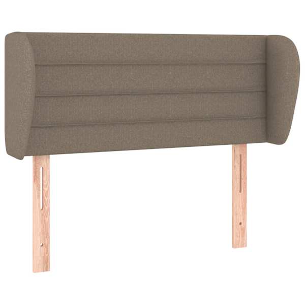 vidaXL voodipeats servadega, pruunikashall, 83x23x78/88 cm, kangas