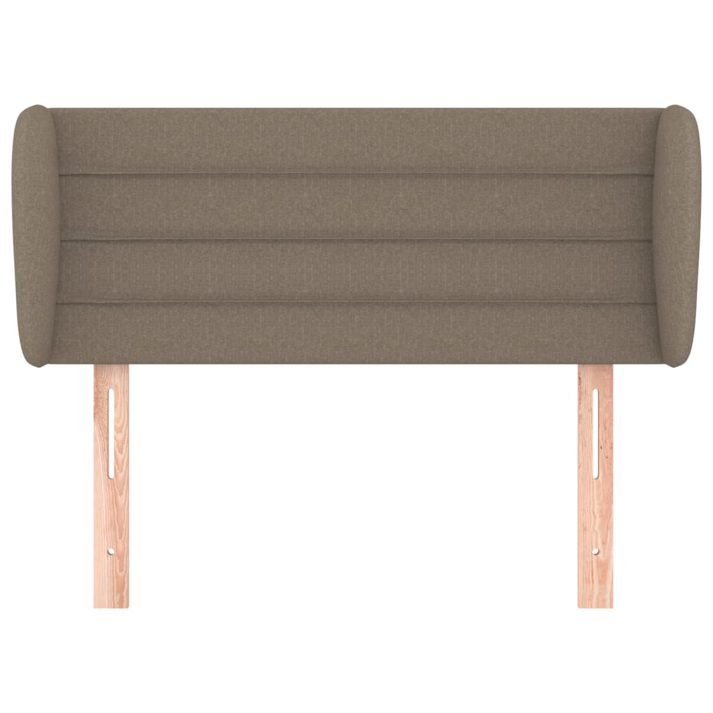 vidaXL Tête de lit avec oreilles Taupe 83x23x78/88 cm Tissu