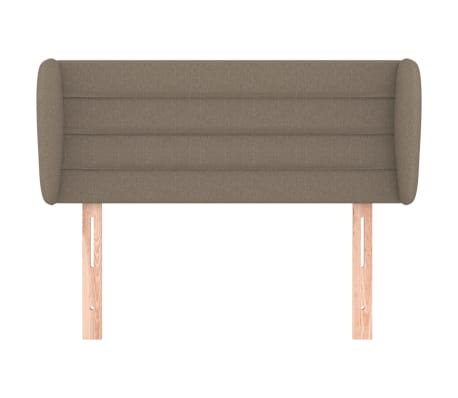 vidaXL Tête de lit avec oreilles Taupe 83x23x78/88 cm Tissu