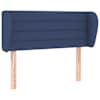 vidaXL voodipeats servadega, sinine, 83x23x78/88 cm, kangas