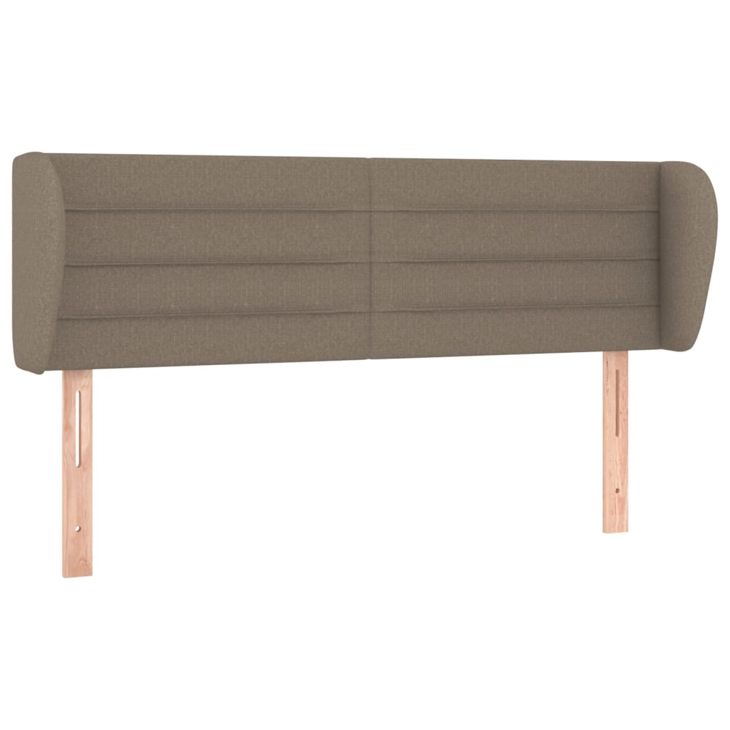 vidaXL ÄŚelo postele typu uĹˇĂˇk taupe 147x23x78/88 cm textil