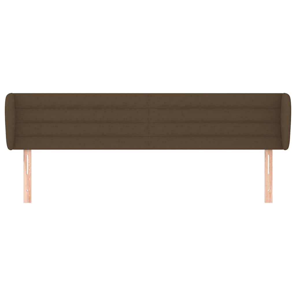 vidaXL Hoofdbord met randen 163x23x78/88 cm stof donkerbruin bruin, foto 2
