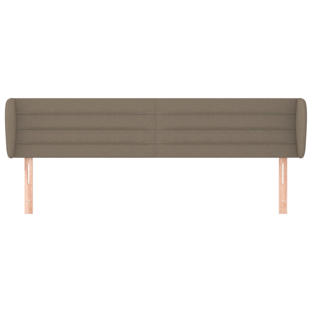 Thumbnail - vidaXL Kopfteil mit Ohren Taupe 183x23x78/88 cm Stoff