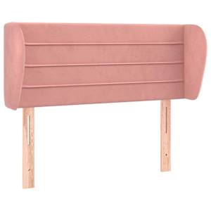 vidaXL voodipeats servadega, roosa, 83x23x78/88 cm, samet