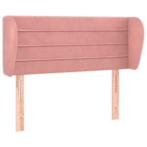 Čelo postele typu ušák růžová 93x23x78/88 cm samet - obrázek 2
