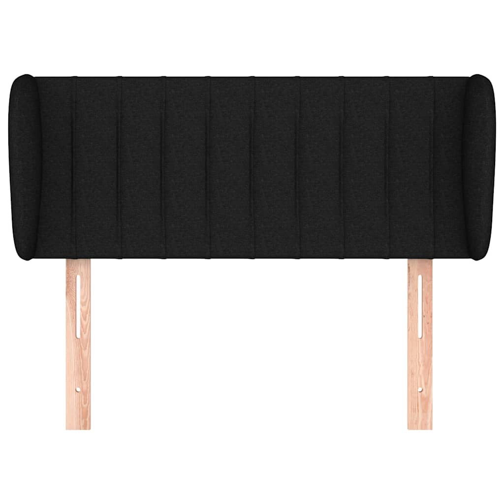 vidaXL Hoofdbord met randen 83x23x78/88 cm stof zwart, foto 2