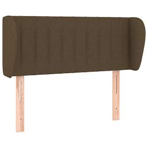 vidaXL voodipeats servadega, tumepruun, 83x23x78/88 cm, kangas