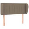 vidaXL voodipeats servadega, pruunikashall, 83x23x78/88 cm, kangas