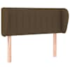 vidaXL voodipeats servadega, tumepruun, 93x23x78/88 cm, kangas