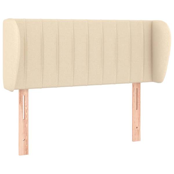 vidaXL voodipeats servadega, kreemjas, 93 x 23 x 78/88 cm, kangas