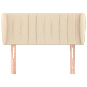 Čelo postele typu ušák krémové 93x23x78/88 cm textil - obrázek 3