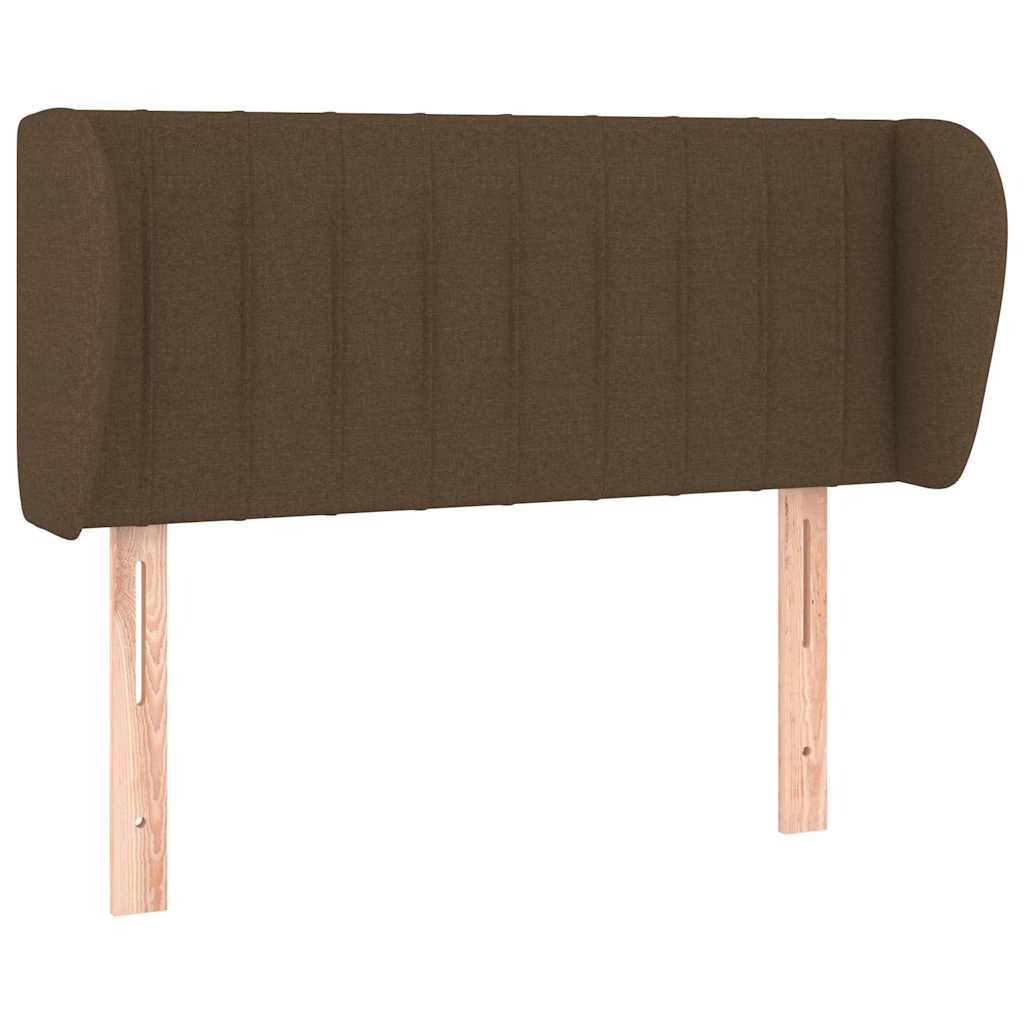 vidaXL Hoofdbord met randen 103x23x78/88 cm stof donkerbruin bruin, foto 3