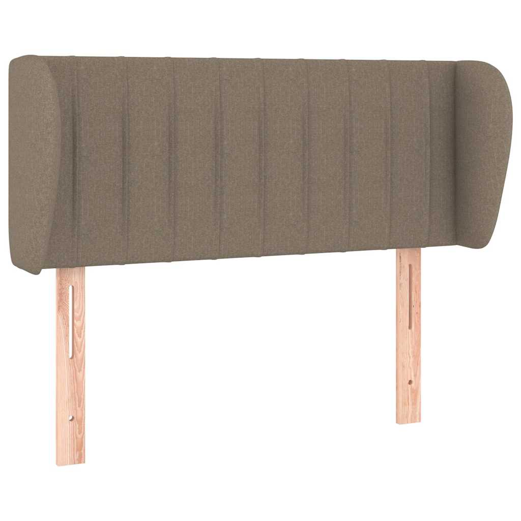 vidaXL Hoofdbord met randen 103x23x78/88 cm stof taupe, foto 3