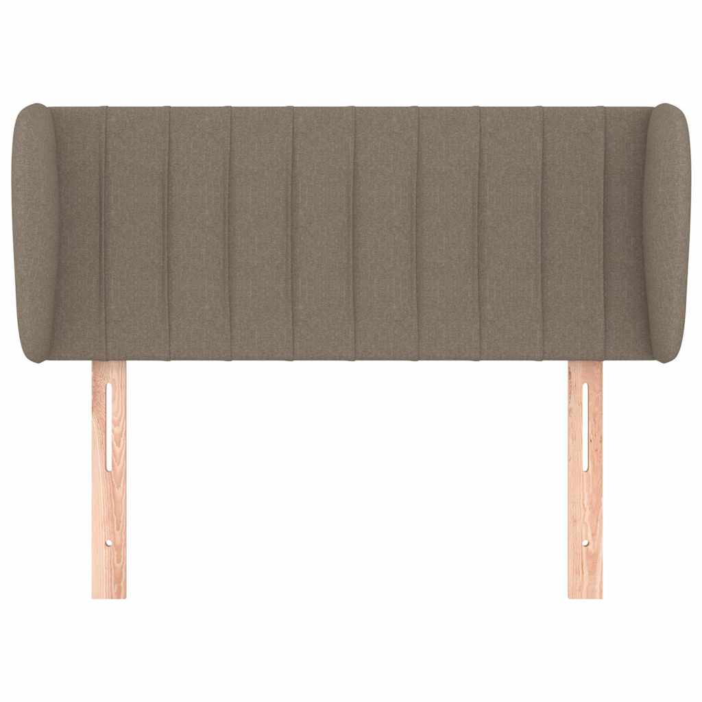 vidaXL Hoofdbord met randen 103x23x78/88 cm stof taupe, foto 2