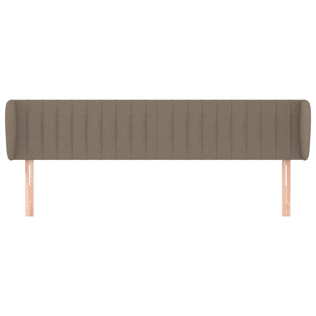 Thumbnail - vidaXL Kopfteil mit Ohren Taupe 163x23x78/88 cm Stoff