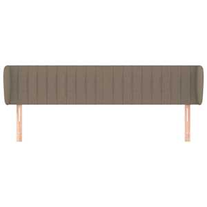 Čelo postele typu ušák taupe 183x23x78/88 cm textil - obrázek 3