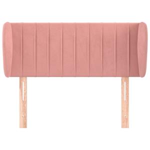 Čelo postele typu ušák růžová 93x23x78/88 cm samet - obrázek 3