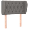 vidaXL voodipeats servadega, tumehall, 83x23x78/88 cm, kangas