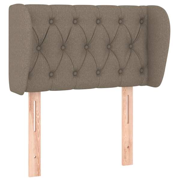 vidaXL voodipeats servadega, pruunikashall, 83x23x78/88 cm, kangas