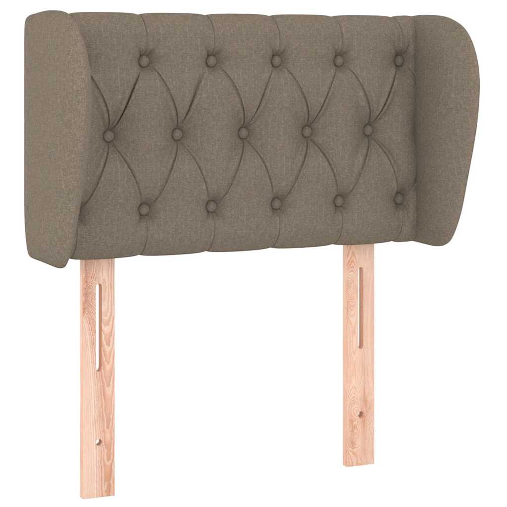 vidaXL Hoofdbord met randen 83x23x78/88 cm stof taupe, foto 3