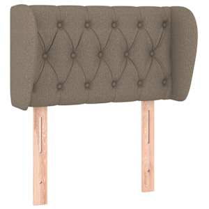 Čelo postele typu ušák taupe 83x23x78/88 cm textil - obrázek 2