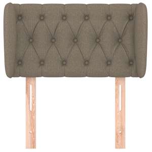 Čelo postele typu ušák taupe 83x23x78/88 cm textil - obrázek 3