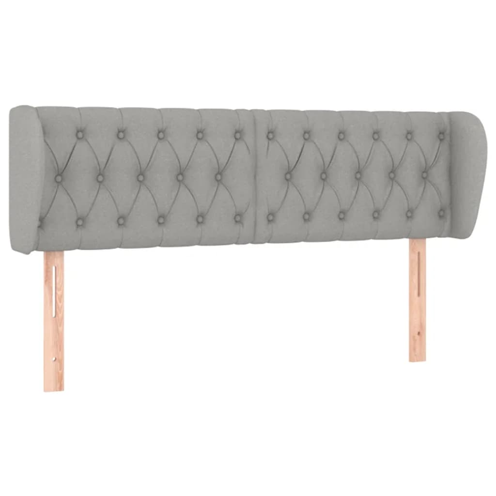 vidaXL ÄŚelo postele typu uĹˇĂˇk svÄ›tle ĹˇedĂ© 147x23x78/88 cm textil