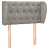 vidaXL voodipeats servadega, helehall, 83x23x78/88 cm, samet