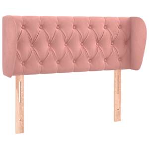 Čelo postele typu ušák růžová 93x23x78/88 cm samet - obrázek 2