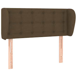 vidaXL voodipeats servadega, tumepruun, 83x23x78/88 cm, kangas