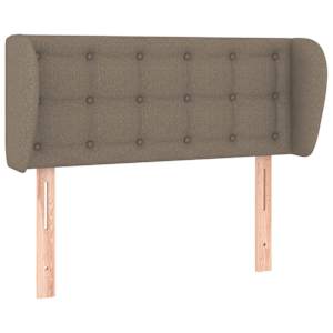 vidaXL voodipeats servadega, pruunikashall, 83x23x78/88 cm, kangas