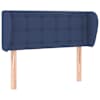 vidaXL voodipeats servadega, sinine, 83x23x78/88 cm, kangas