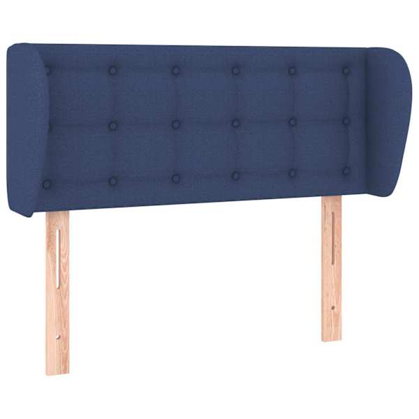 vidaXL voodipeats servadega, sinine, 83x23x78/88 cm, kangas