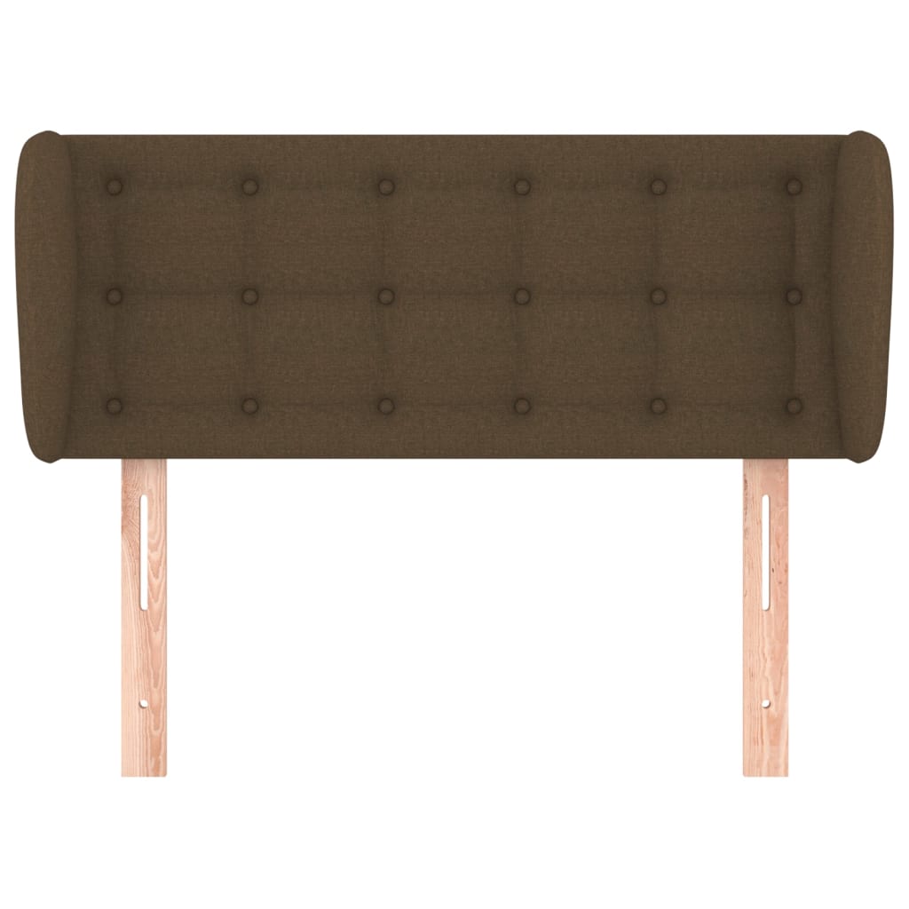 vidaXL sötétbarna szövet fejtámla 93x23x78/88 cm