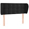 vidaXL voodipeats servadega, must, 83x23x78/88 cm, samet