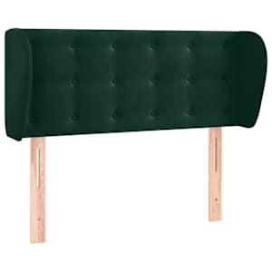 vidaXL voodipeats servadega, tumeroheline, 83x23x78/88 cm, samet