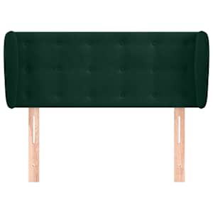 Čelo postele typu ušák tmavě zelené 83x23x78/88 cm samet - obrázek 3