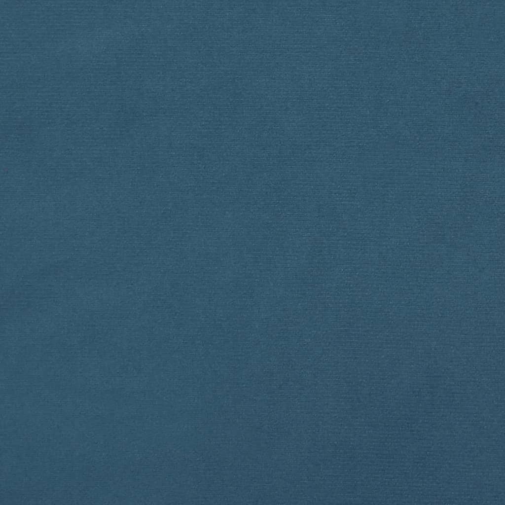 Tăblie pat cu aripioare albastru închis 83x23x78/88 cm catifea
