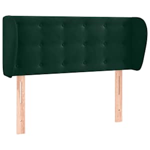 Čelo postele typu ušák tmavě zelené 93x23x78/88 cm samet - obrázek 2