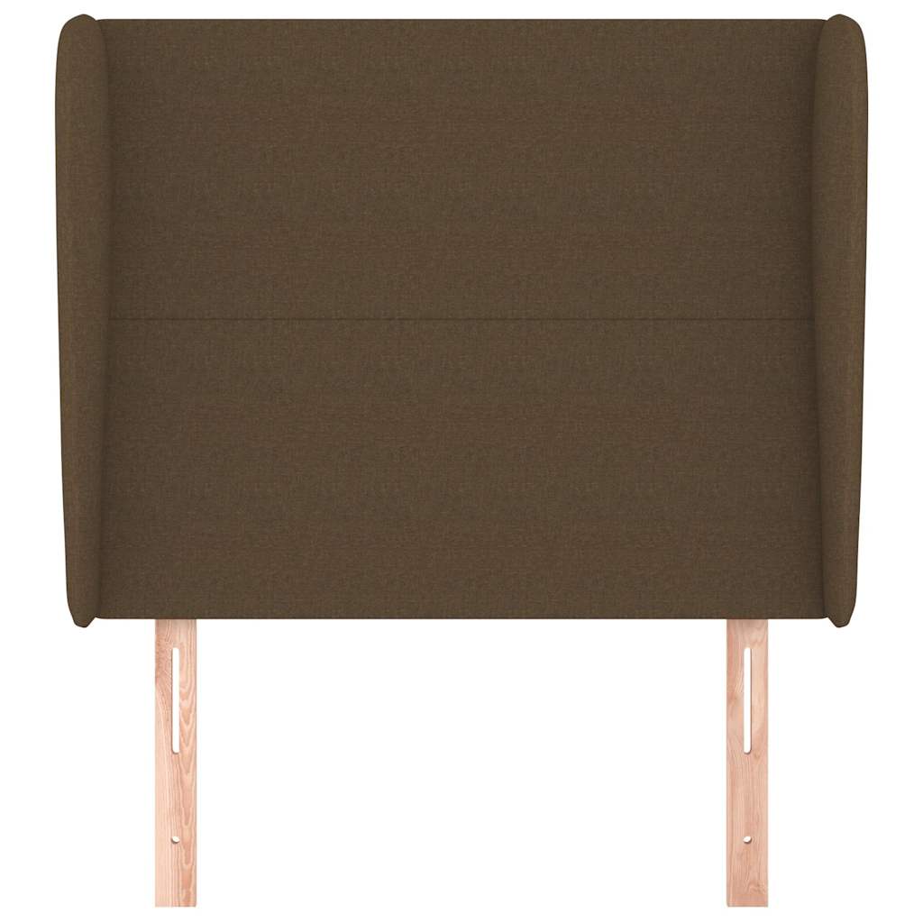 vidaXL Hoofdbord met randen 83x23x118/128 cm stof donkerbruin bruin, foto 2