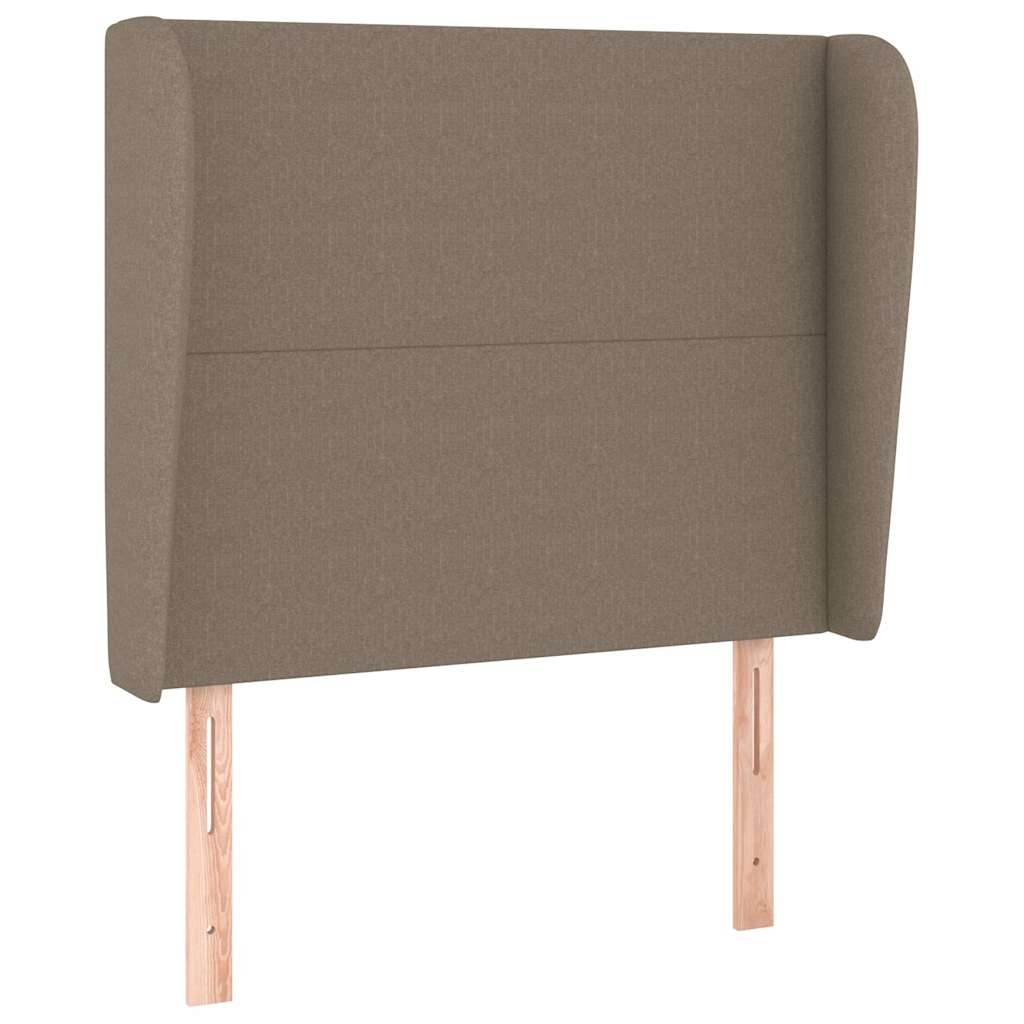 vidaXL Hoofdbord met randen 83x23x118/128 cm stof taupe, foto 3