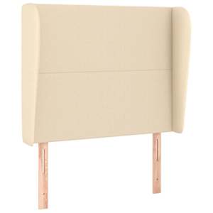 Čelo postele typu ušák krémové 93x23x118/128 cm textil - obrázek 2