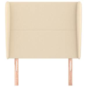Čelo postele typu ušák krémové 103x23x118/128 cm textil - obrázek 3