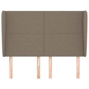 Čelo postele typu ušák taupe 147x23x118/128 cm textil - obrázek 3