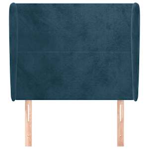Čelo postele typu ušák tmavě hnědé 103x23x118/128 cm textil - obrázek 3