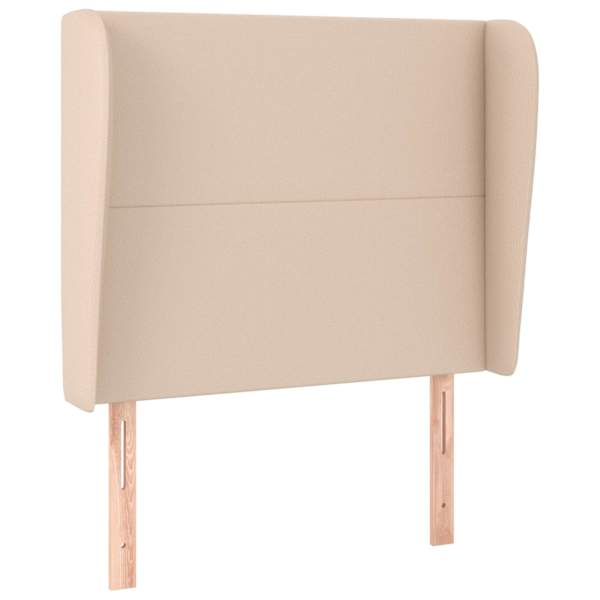 vidaXL voodipeats servadega, Cappuccino, 93x23x118/128 cm, kunstnahk