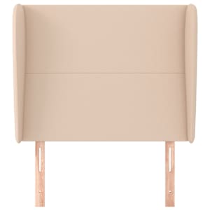 Čelo postele typu ušák cappuccino 93x23x118/128 cm umělá kůže - obrázek 3