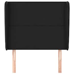 Čelo postele typu ušák černé 103x23x118/128 cm umělá kůže - obrázek 3